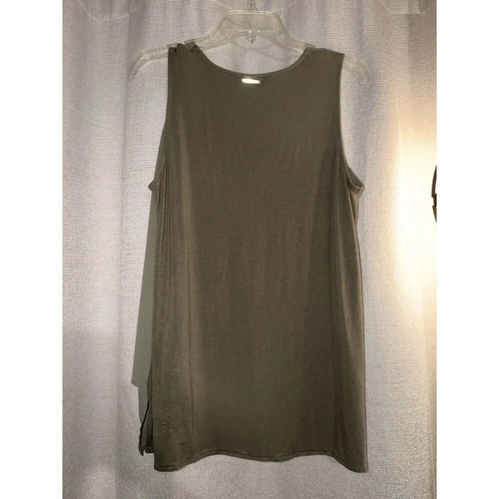 Michael Kors Blouse Size Large Olive Green